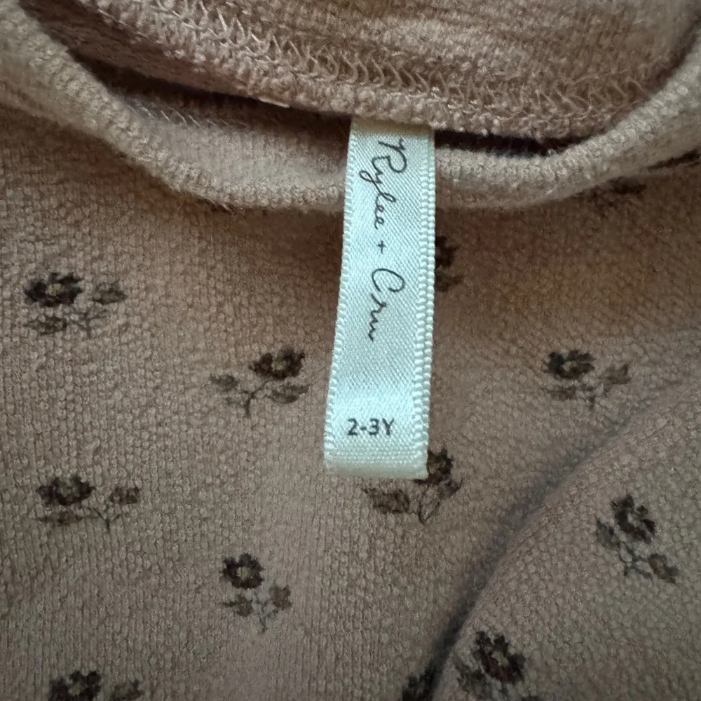 Rylee + Cru 2 Toddler Girl Sweaters Sz 2-3 | Neutral Beige Mauve Pullover Bundle